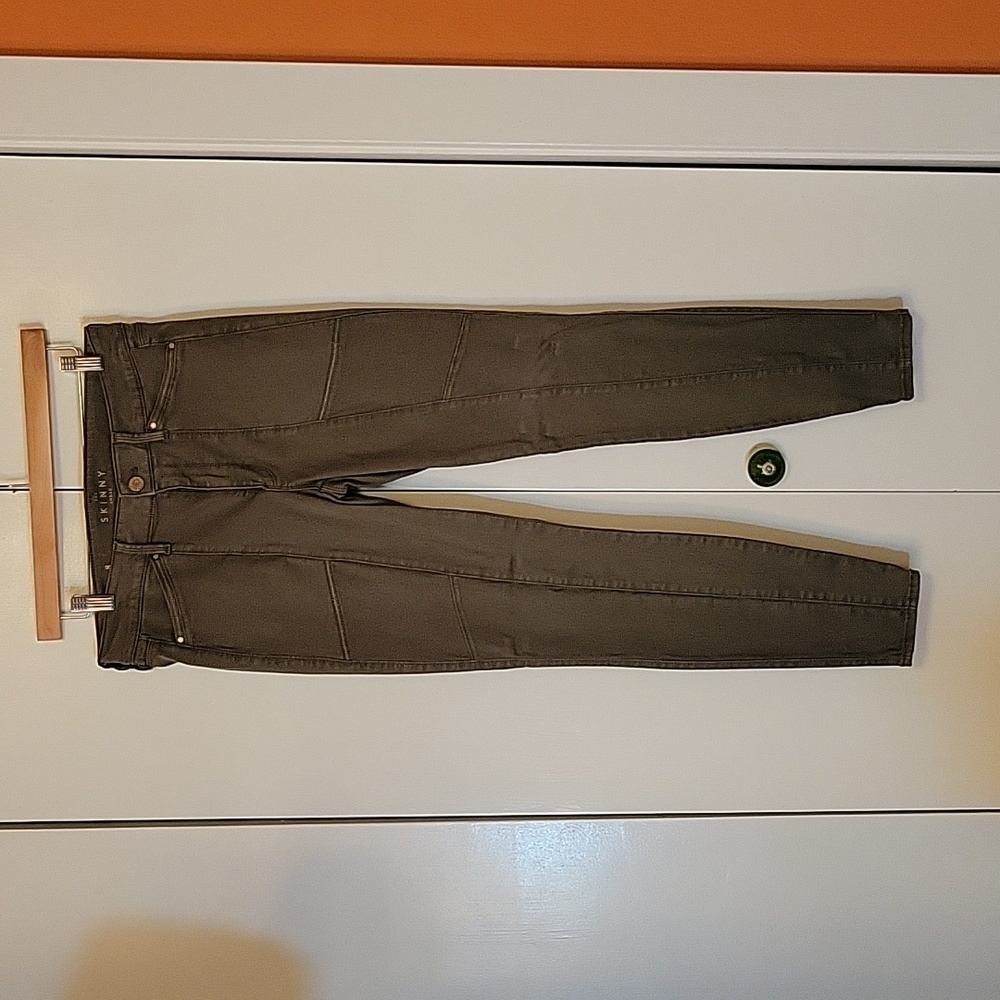WHBM Olive Skinny Jeans